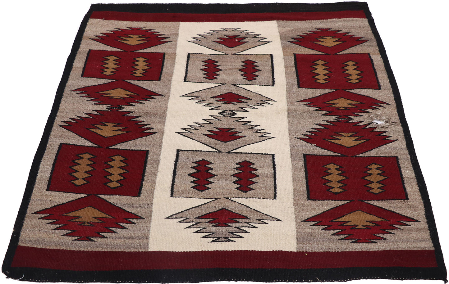 3 x 3 Vintage Navajo Blanket Rug 78134