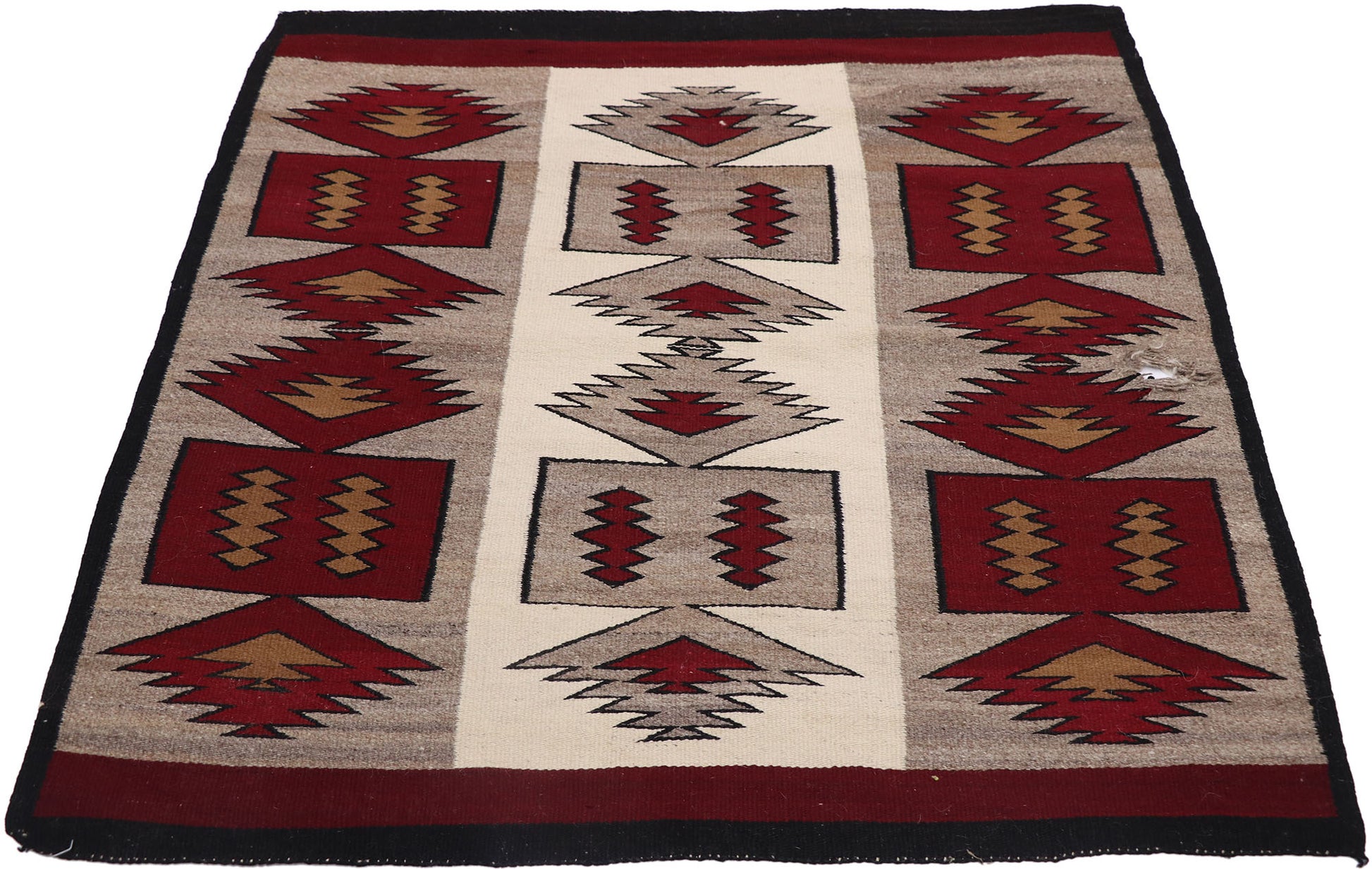 3 x 3 Vintage Navajo Blanket Rug 78134
