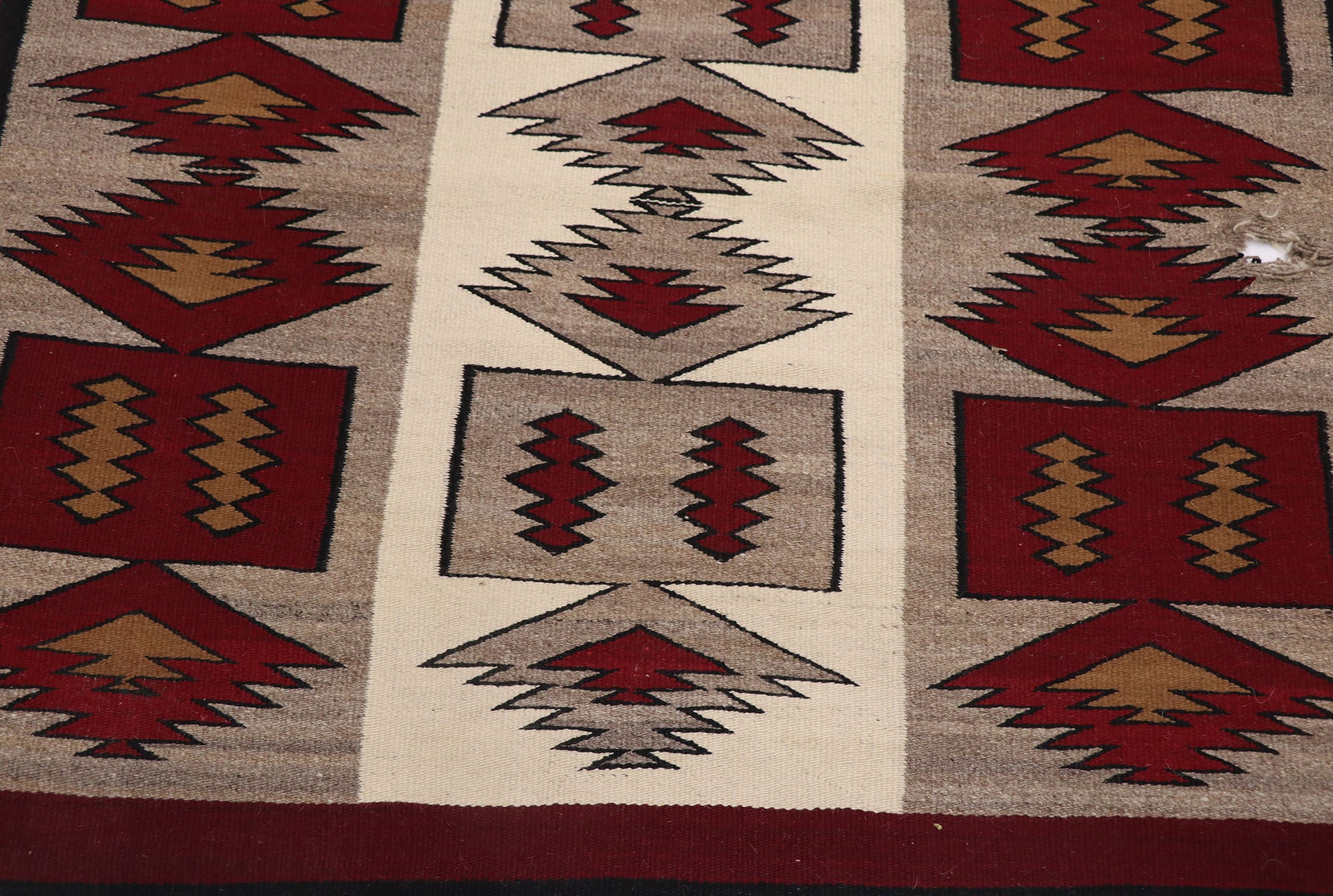 3 x 3 Vintage Navajo Blanket Rug 78134