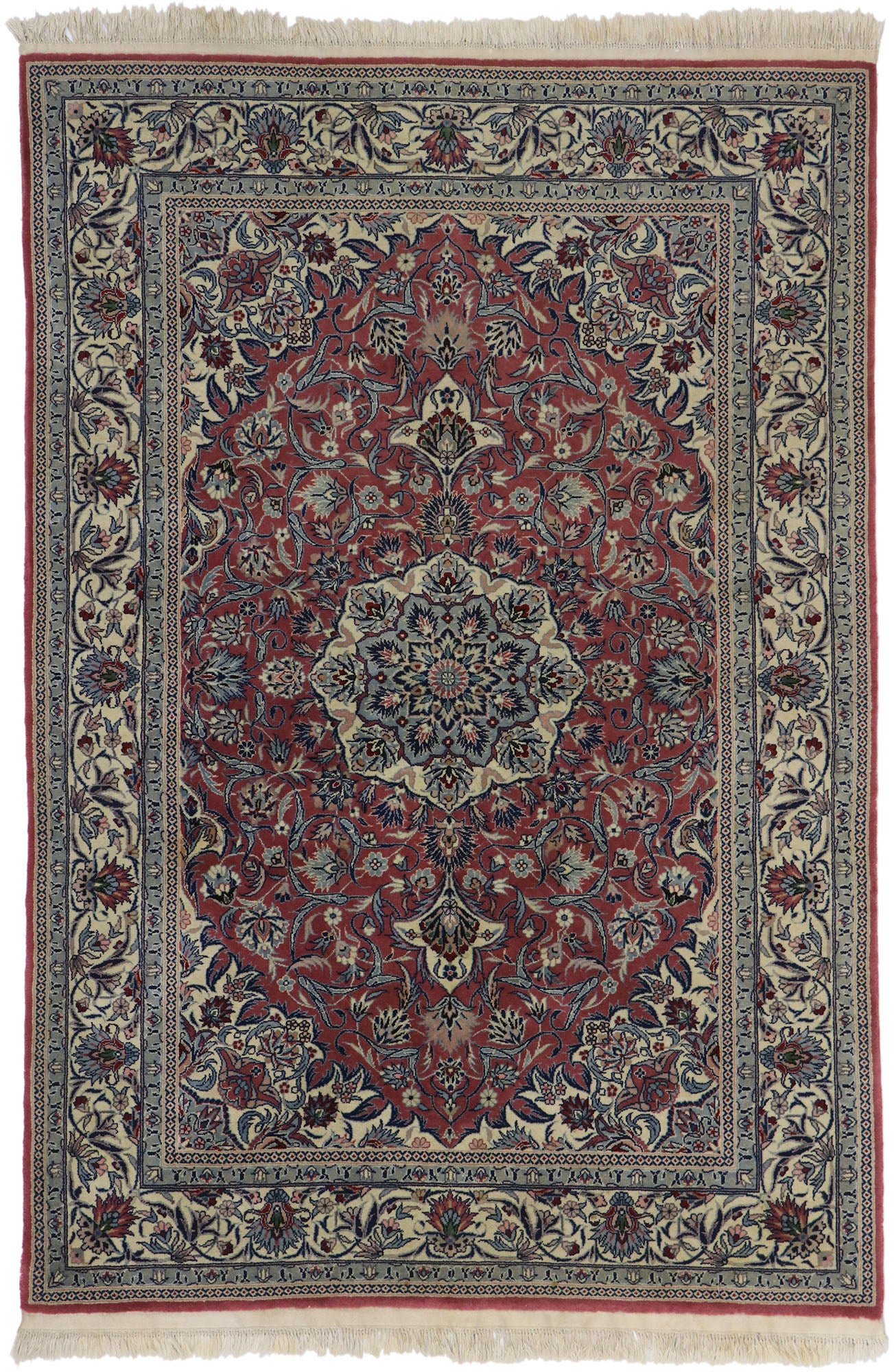 4 x 6 Vintage Chinese Tabriz Rug 78137