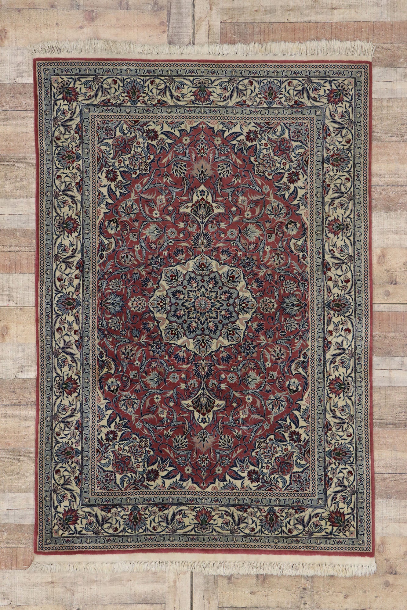 4 x 6 Vintage Chinese Tabriz Rug 78137