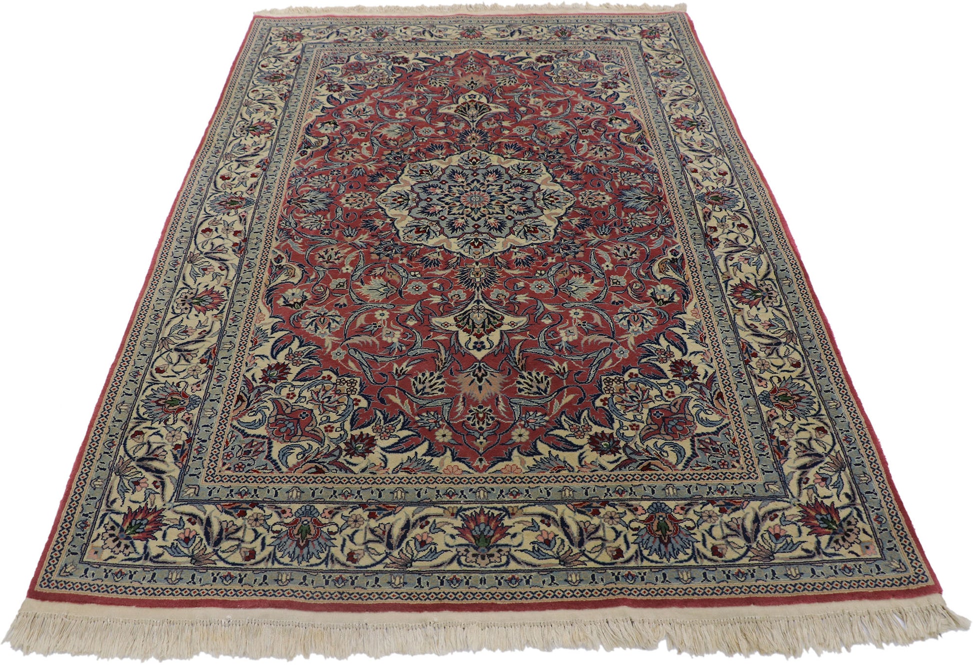 4 x 6 Vintage Chinese Tabriz Rug 78137