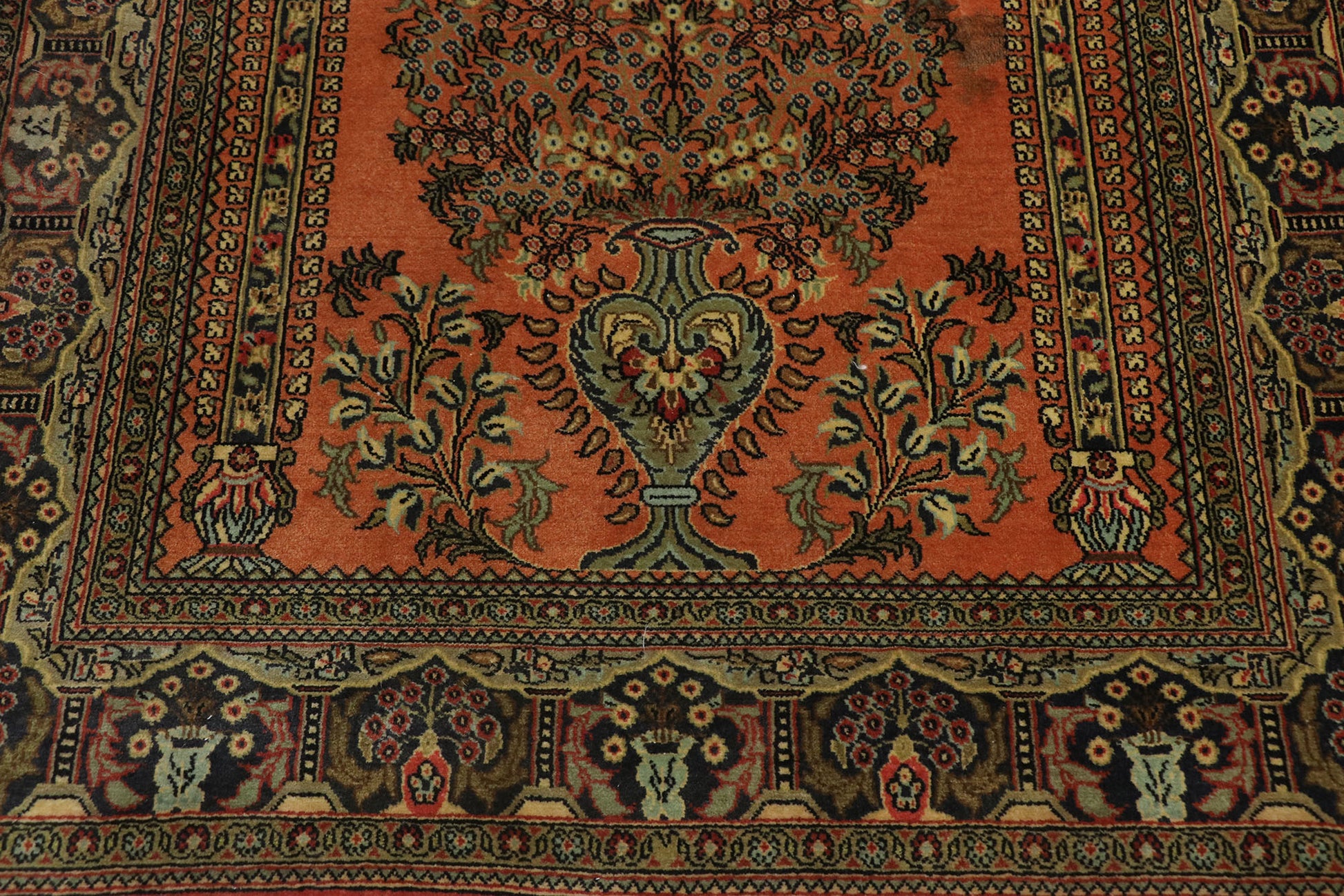 3 x 5 Antique Orange Persian Bijar Rug 78145