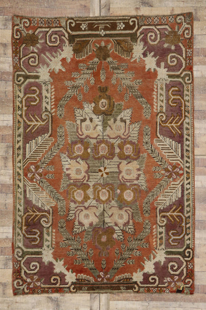 6 x 9 Antique Persian Khotan Rug 78149