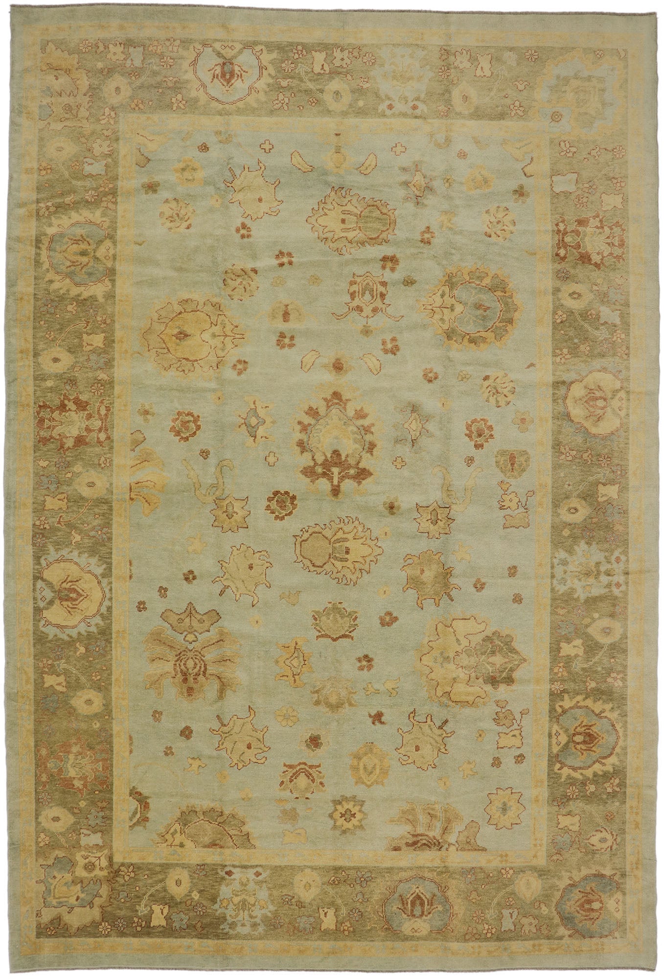 11 x 15 Contemporary Turkish Oushak Rug 78151