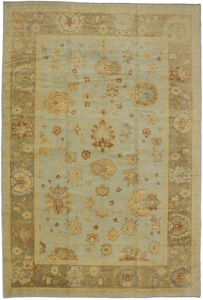 11 x 15 Contemporary Turkish Oushak Rug 78151