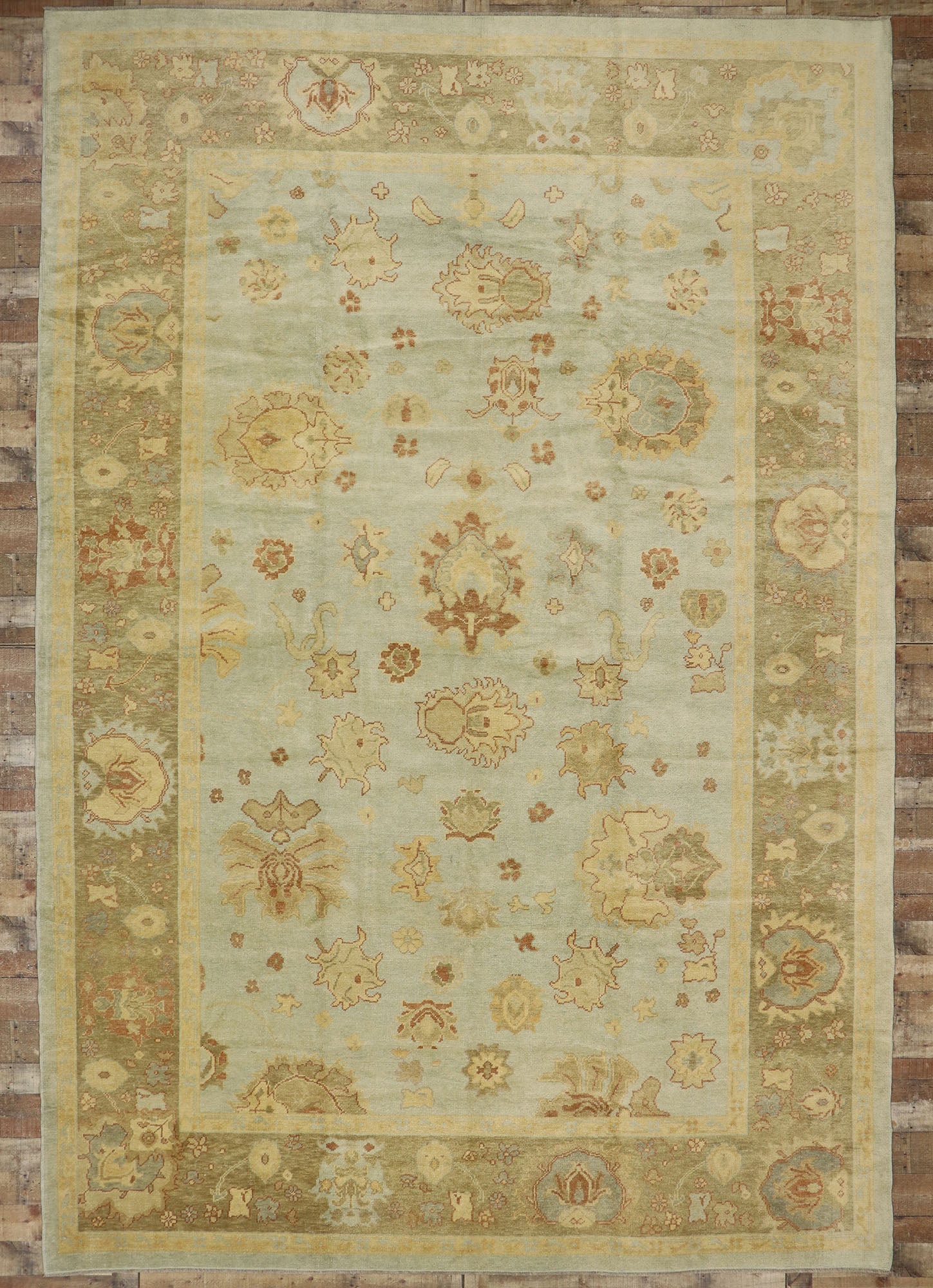 11 x 15 Contemporary Turkish Oushak Rug 78151