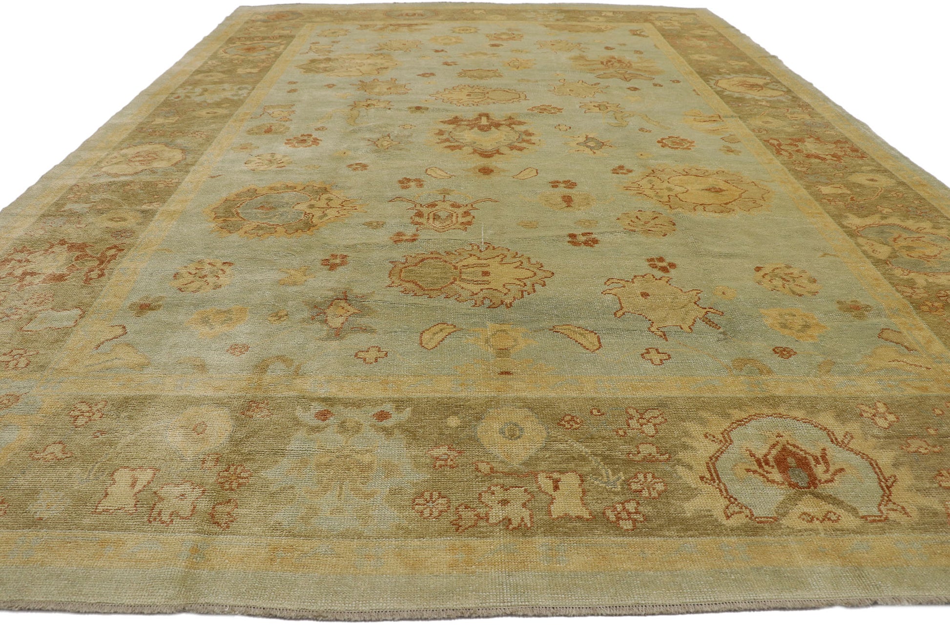 11 x 15 Contemporary Turkish Oushak Rug 78151