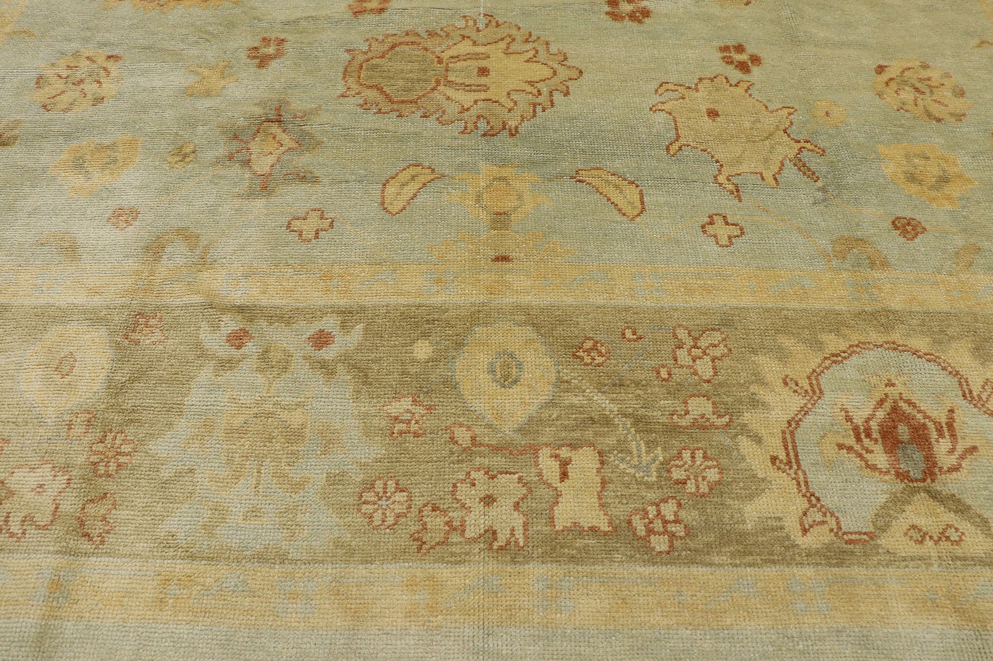 11 x 15 Contemporary Turkish Oushak Rug 78151