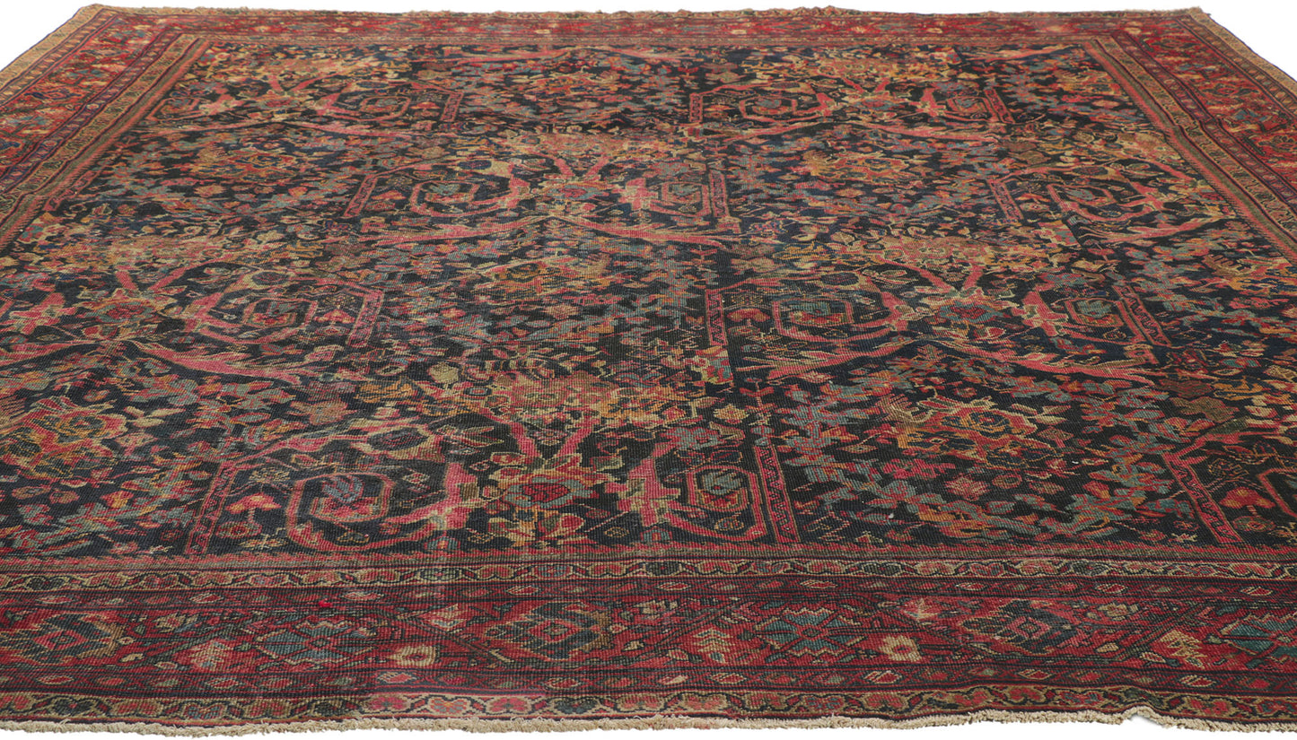 11 x 13 Antique Persian Mahal Rug 78156
