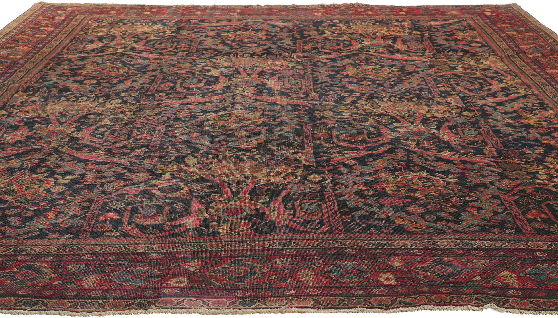 11 x 13 Antique Persian Mahal Rug 78156