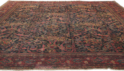 11 x 13 Antique Persian Mahal Rug 78156