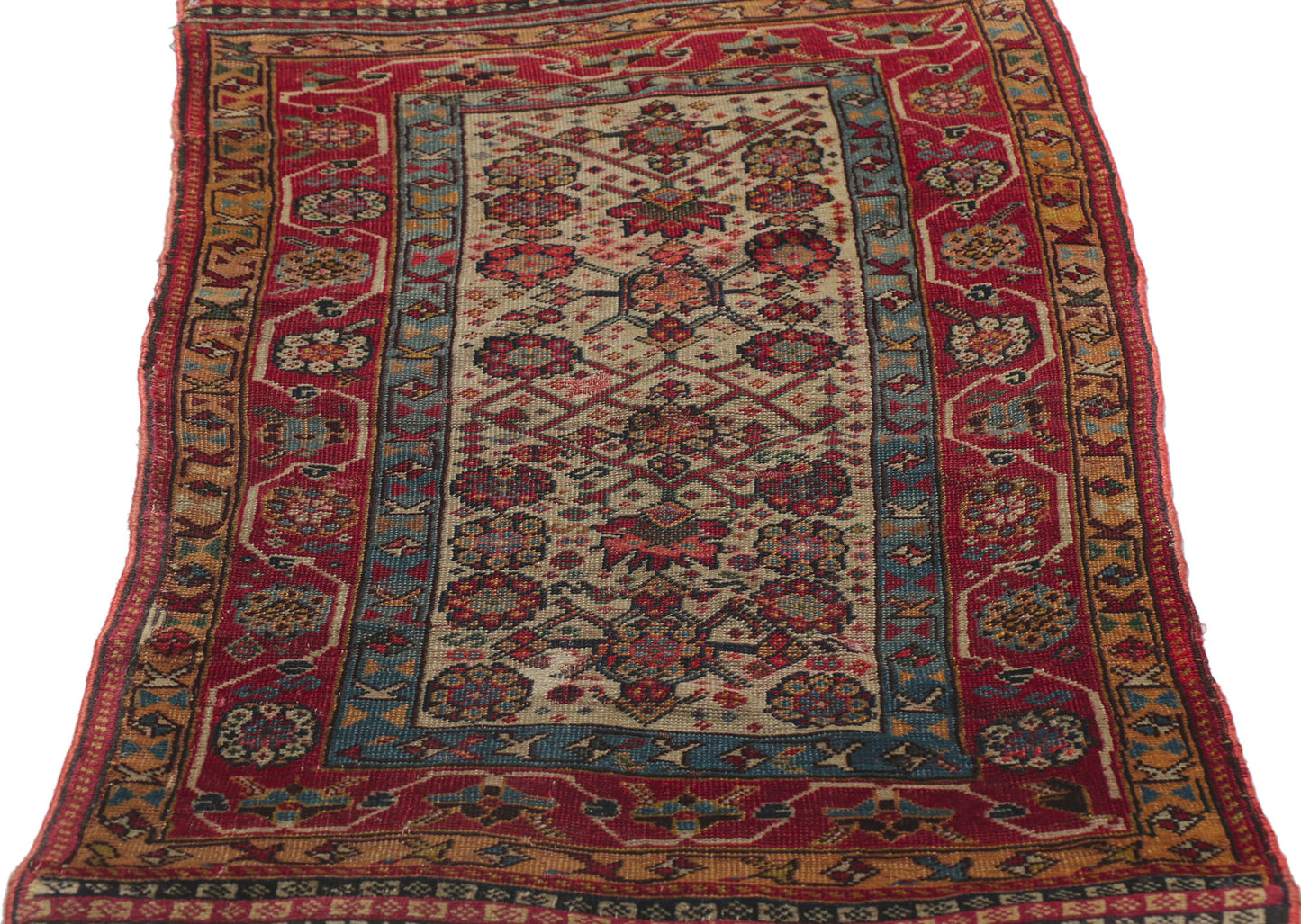 2 x 4 Antique Persian Qashqai Rug 78158