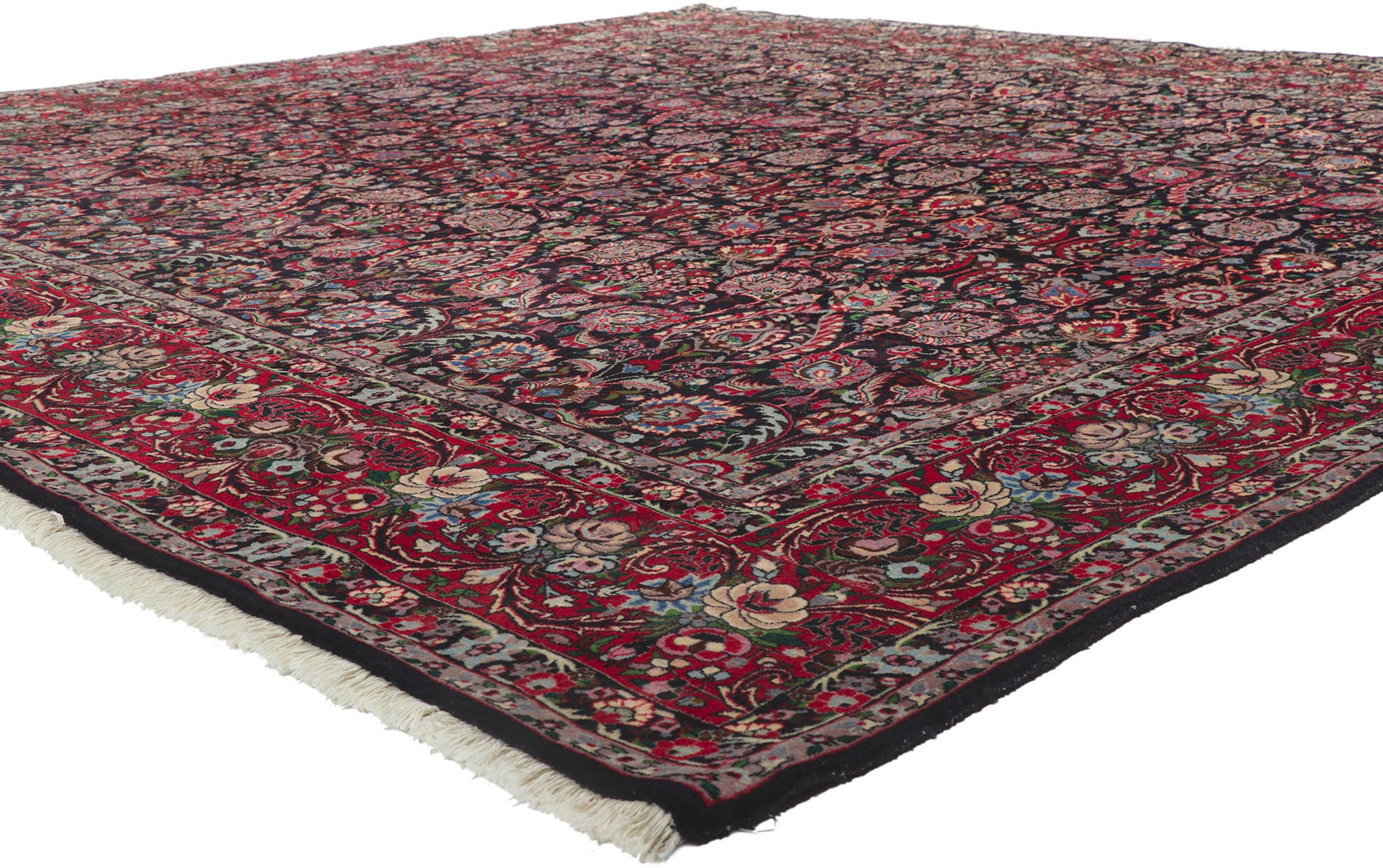 10 x 10 Vintage Persian Tekab Bijar Rug 78161