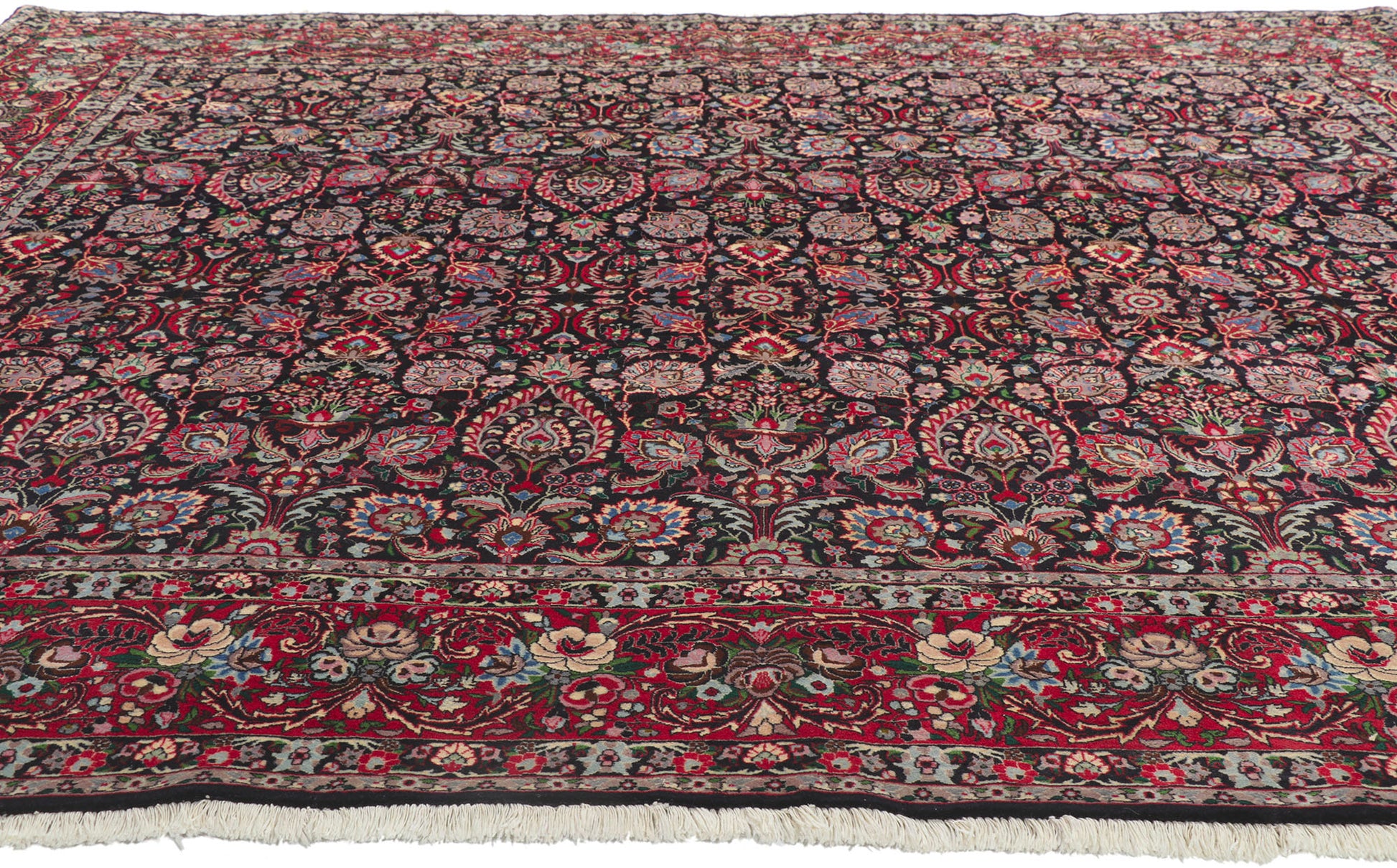 10 x 10 Vintage Persian Tekab Bijar Rug 78161