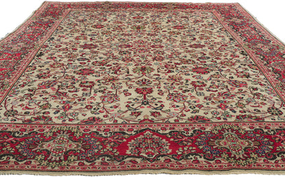 9 x 12 Vintage Persian Sarouk Rug 78163