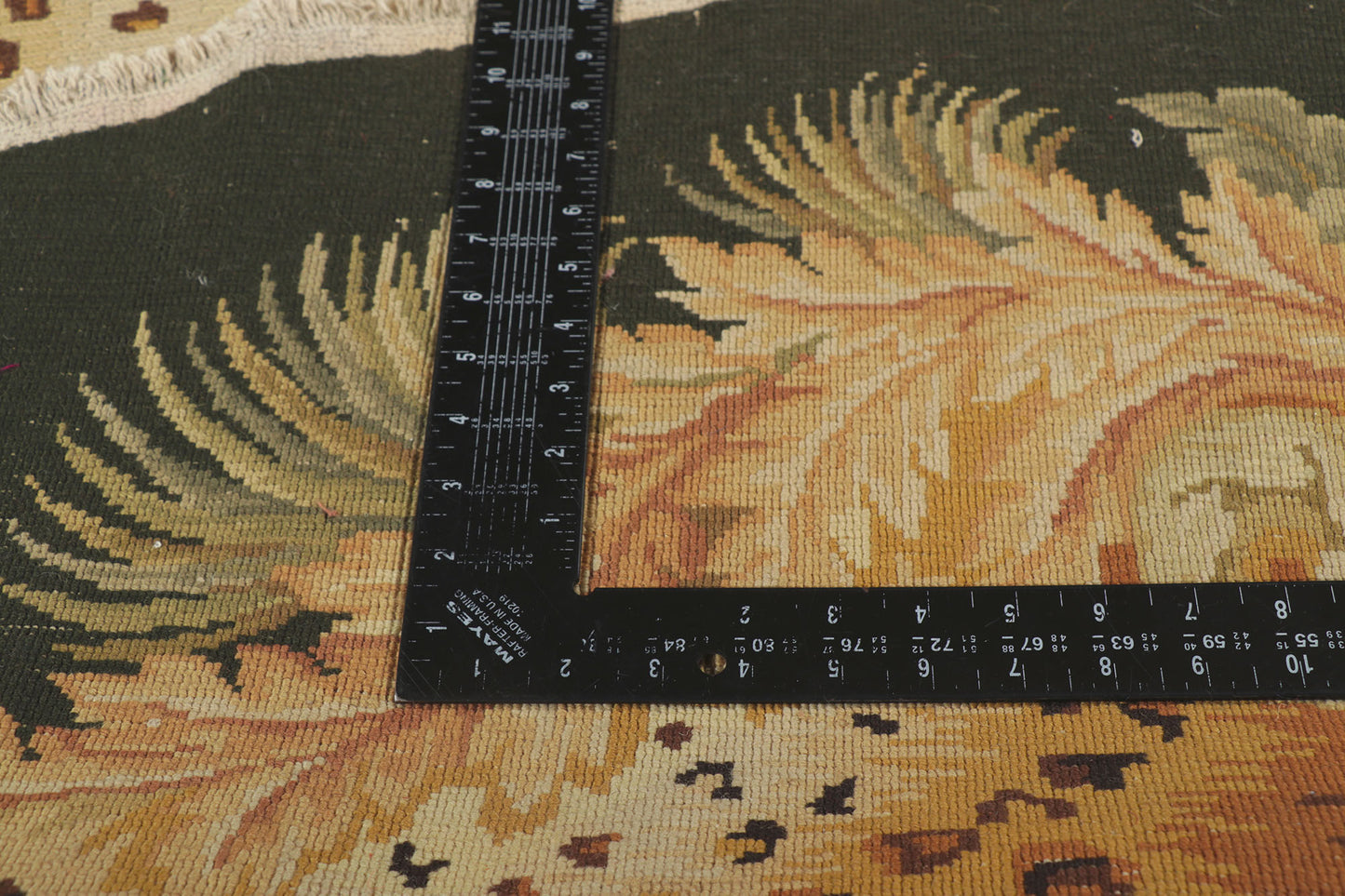 8 x 8 Vintage Indian Chain Stitch Rug 78164