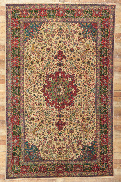 7 x 10 Vintage Persian Tabriz Rug 78170