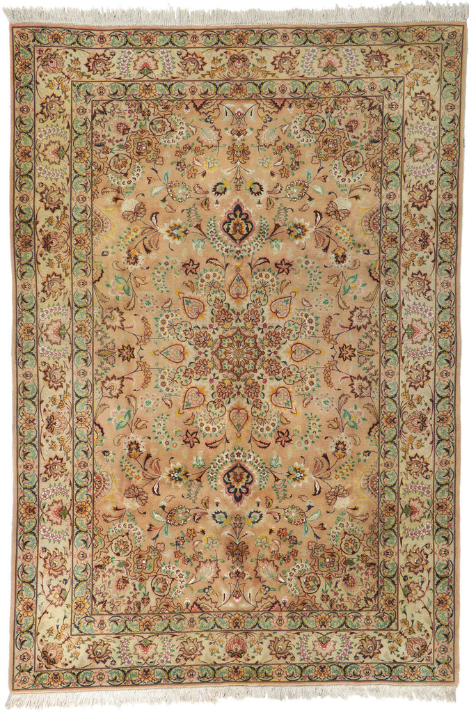 7 x 10 Vintage Persian Tabriz Rug 78171