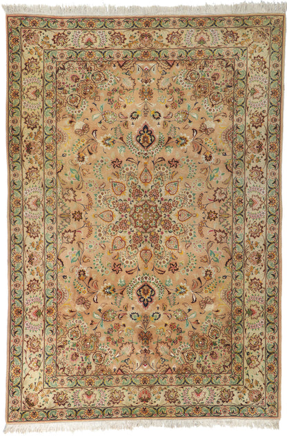 7 x 10 Vintage Persian Tabriz Rug 78171