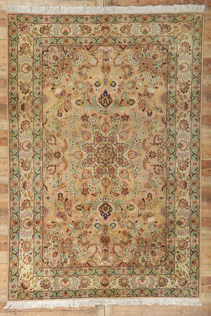 7 x 10 Vintage Persian Tabriz Rug 78171