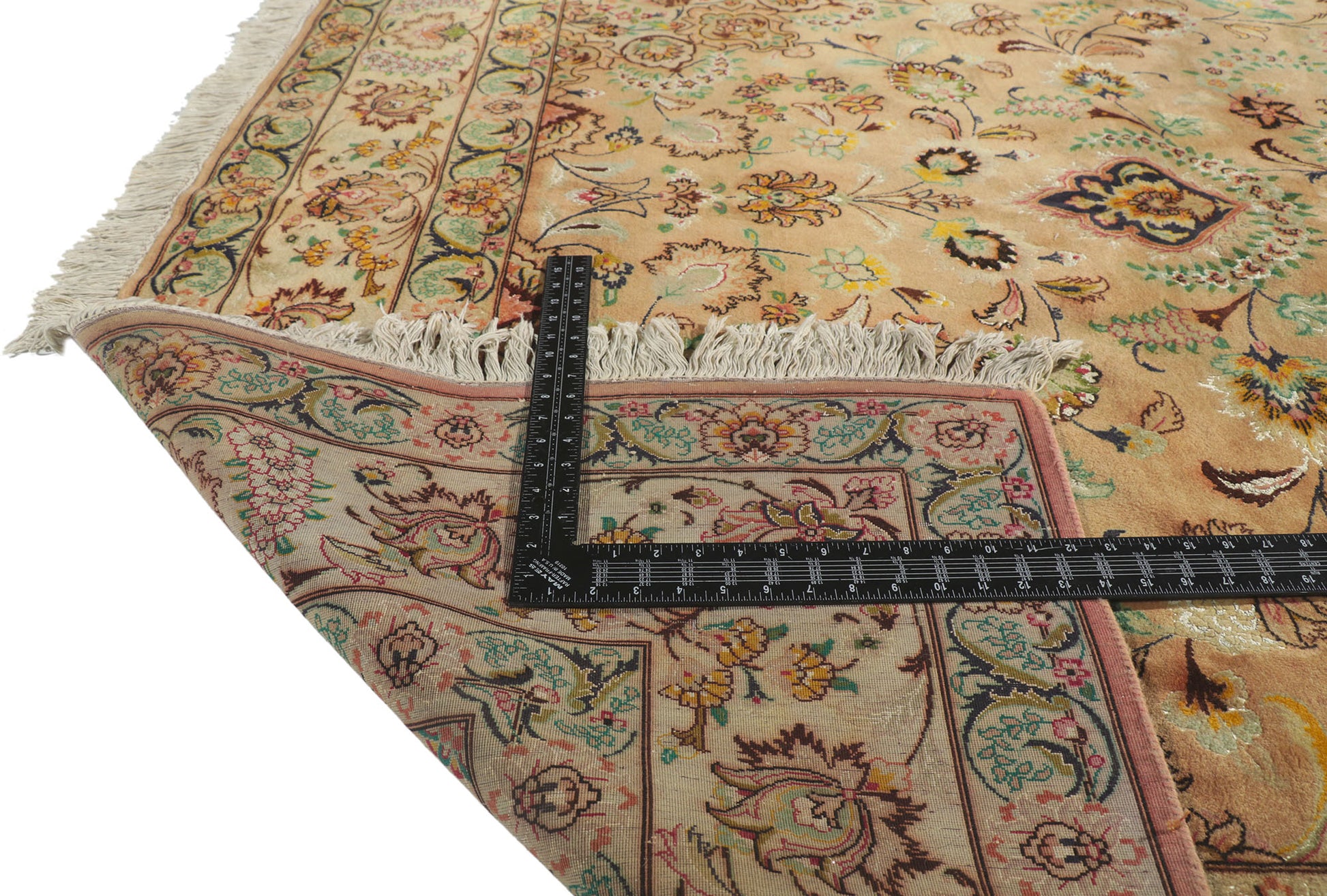 7 x 10 Vintage Persian Tabriz Rug 78171