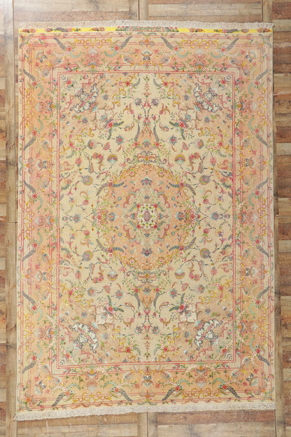 8 x 12 Vintage Persian Shirfar Tabriz Rug 78172