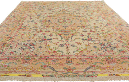8 x 12 Vintage Persian Shirfar Tabriz Rug 78172
