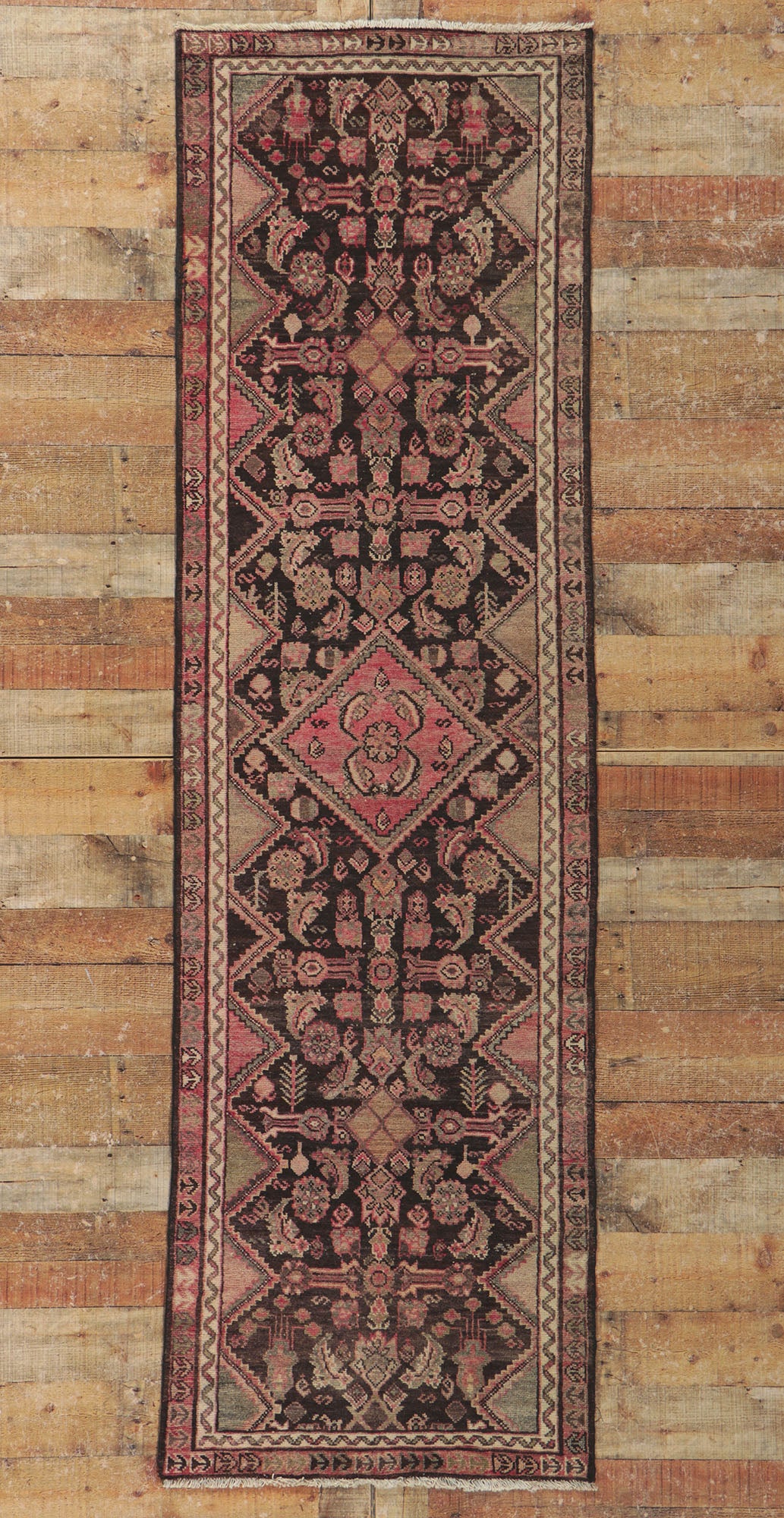 3 x 9 Antique Persian Malayer Rug 78176