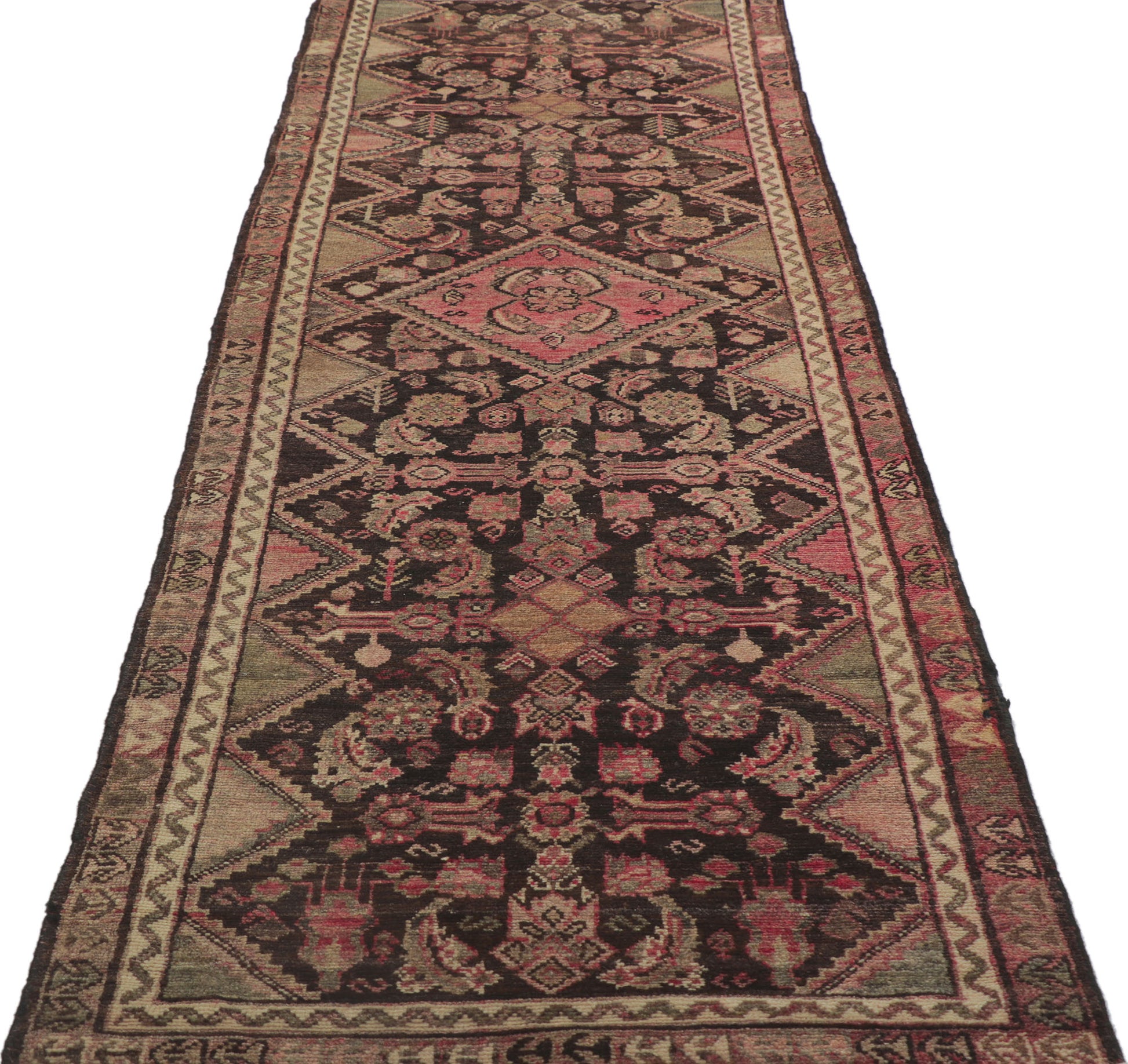 3 x 9 Antique Persian Malayer Rug 78176