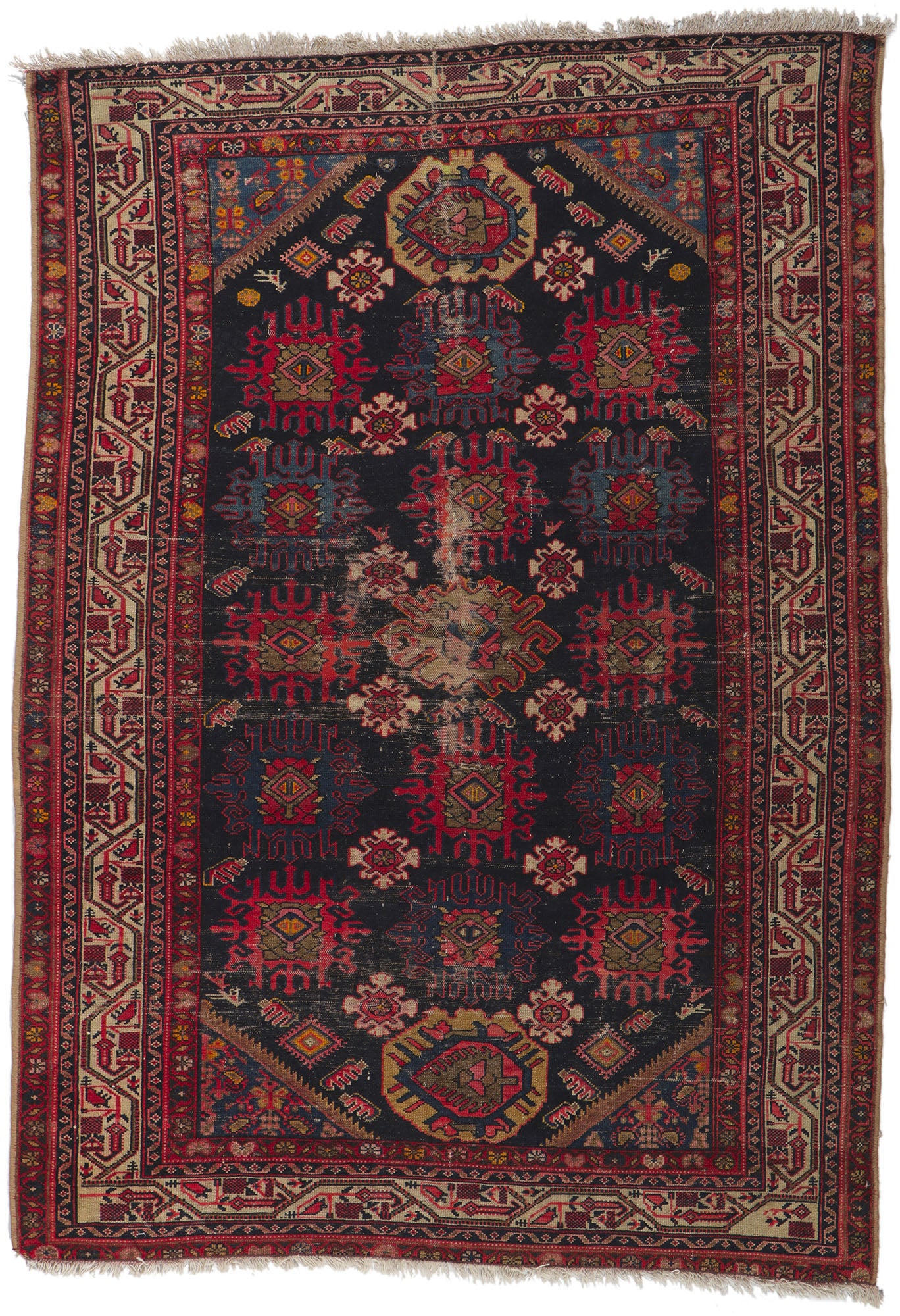 4 x 6 Antique Persian Malayer Rug 78177