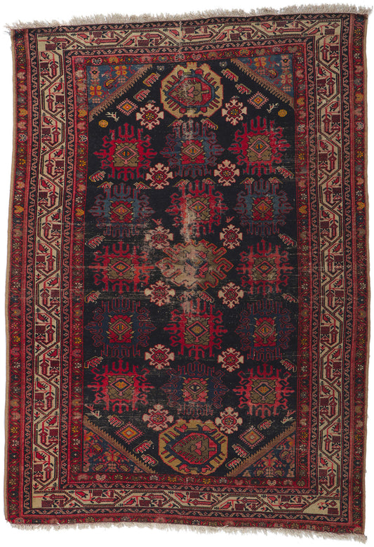 4 x 6 Antique Persian Malayer Rug 78177