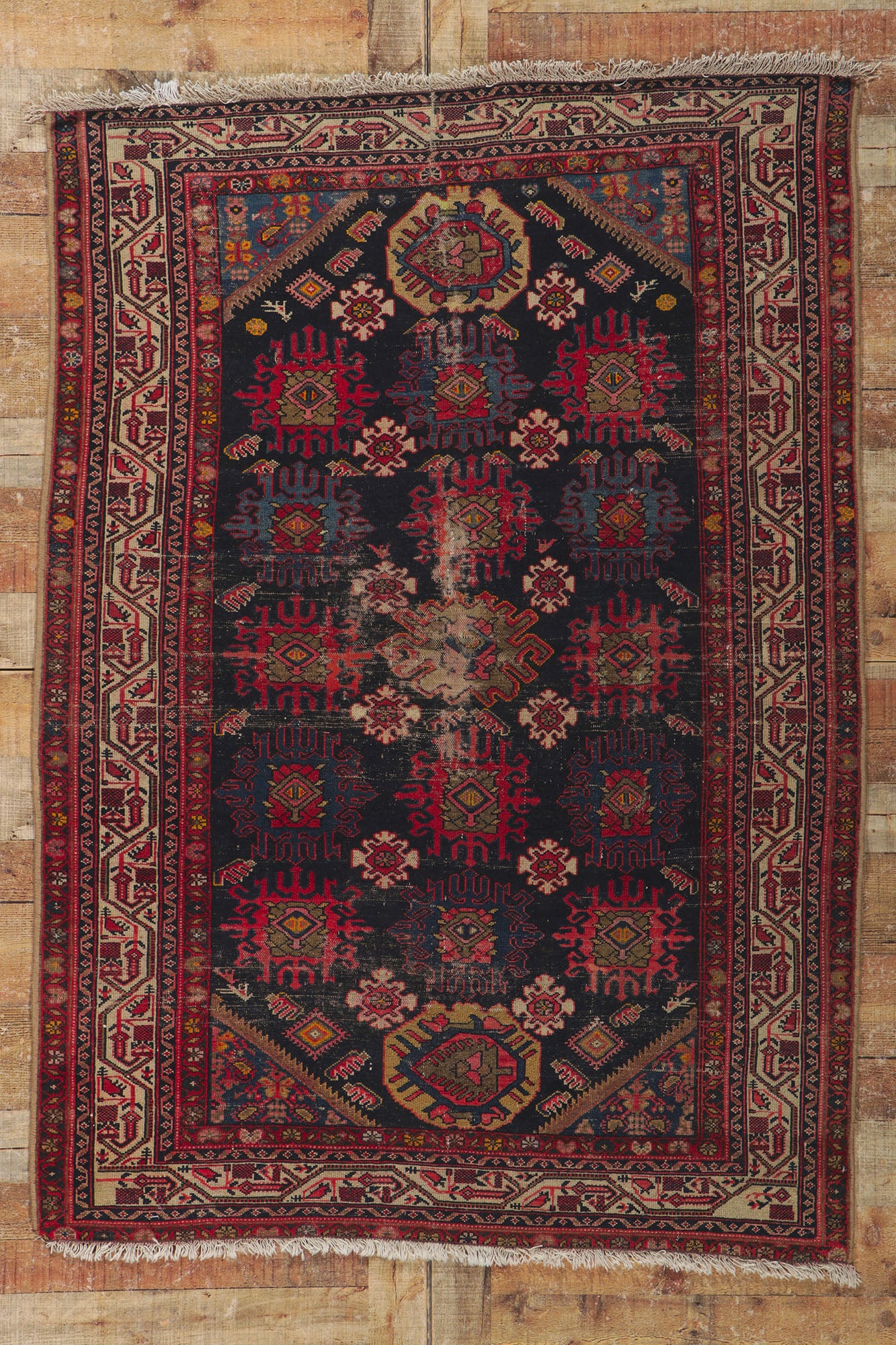 4 x 6 Antique Persian Malayer Rug 78177