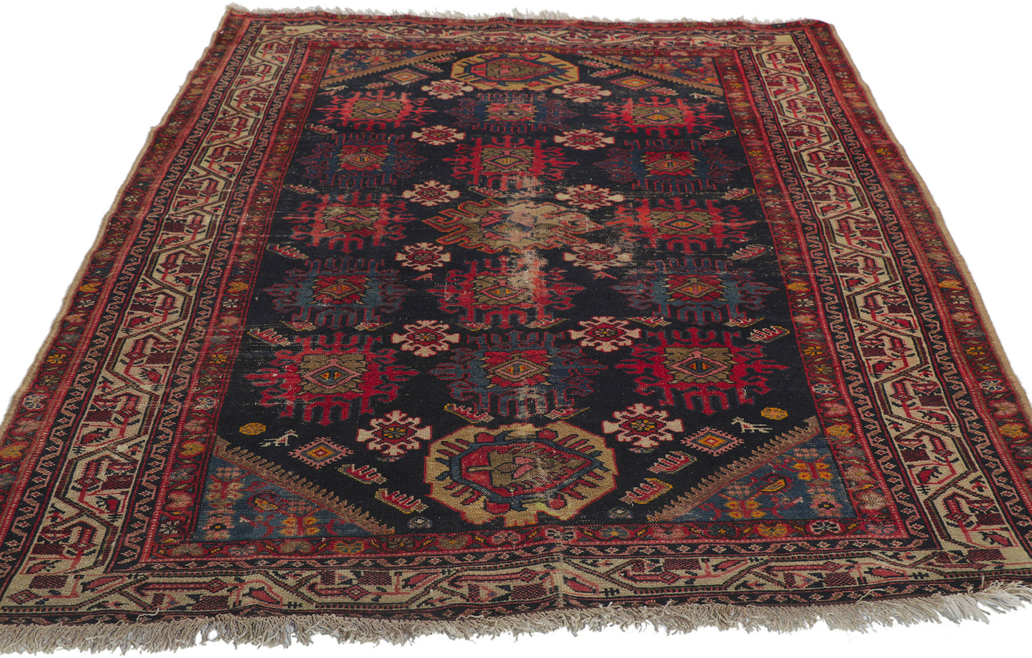 4 x 6 Antique Persian Malayer Rug 78177