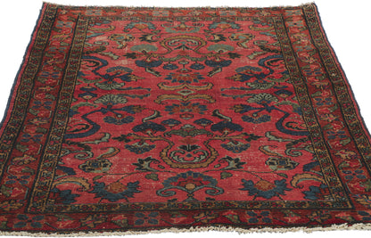 3 x 5 Antique-Worn Persian Lilihan Rug 78178