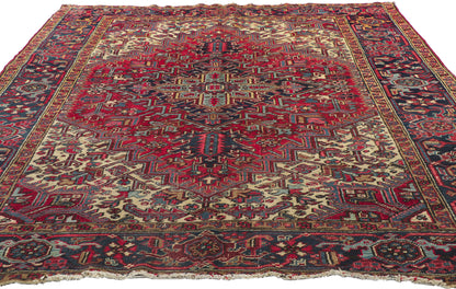 7 x 9 Vintage Persian Heriz Rug 78180