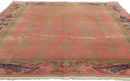 9 x 11 Antique Chinese Art Deco Rug 78183