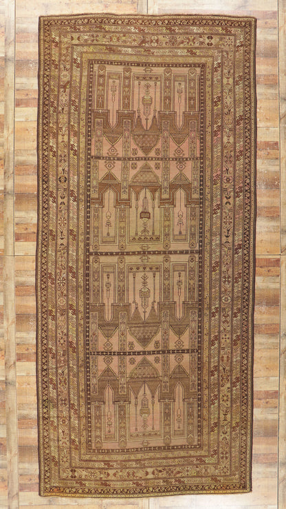 7 x 15 Antique Turkish Prayer Rug 78188