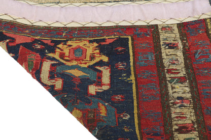 3 x 8 Antique Caucasian Soumak Rug 78189