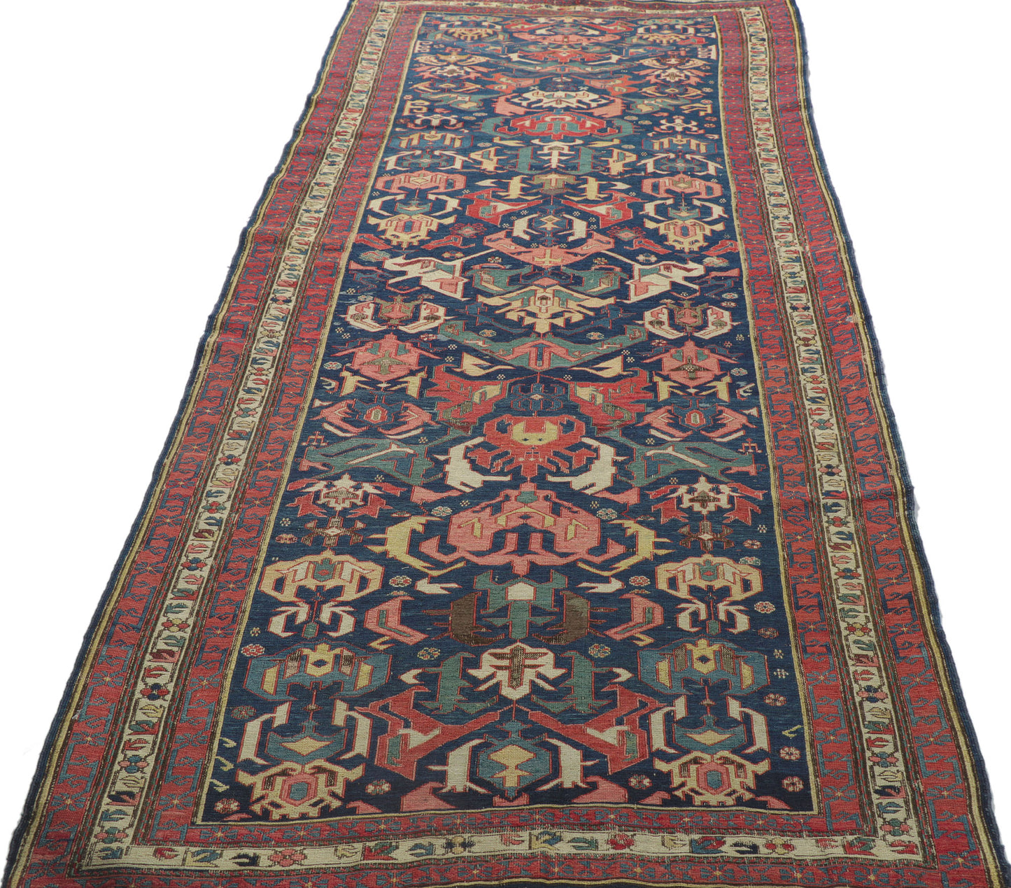 3 x 8 Antique Caucasian Soumak Rug 78189