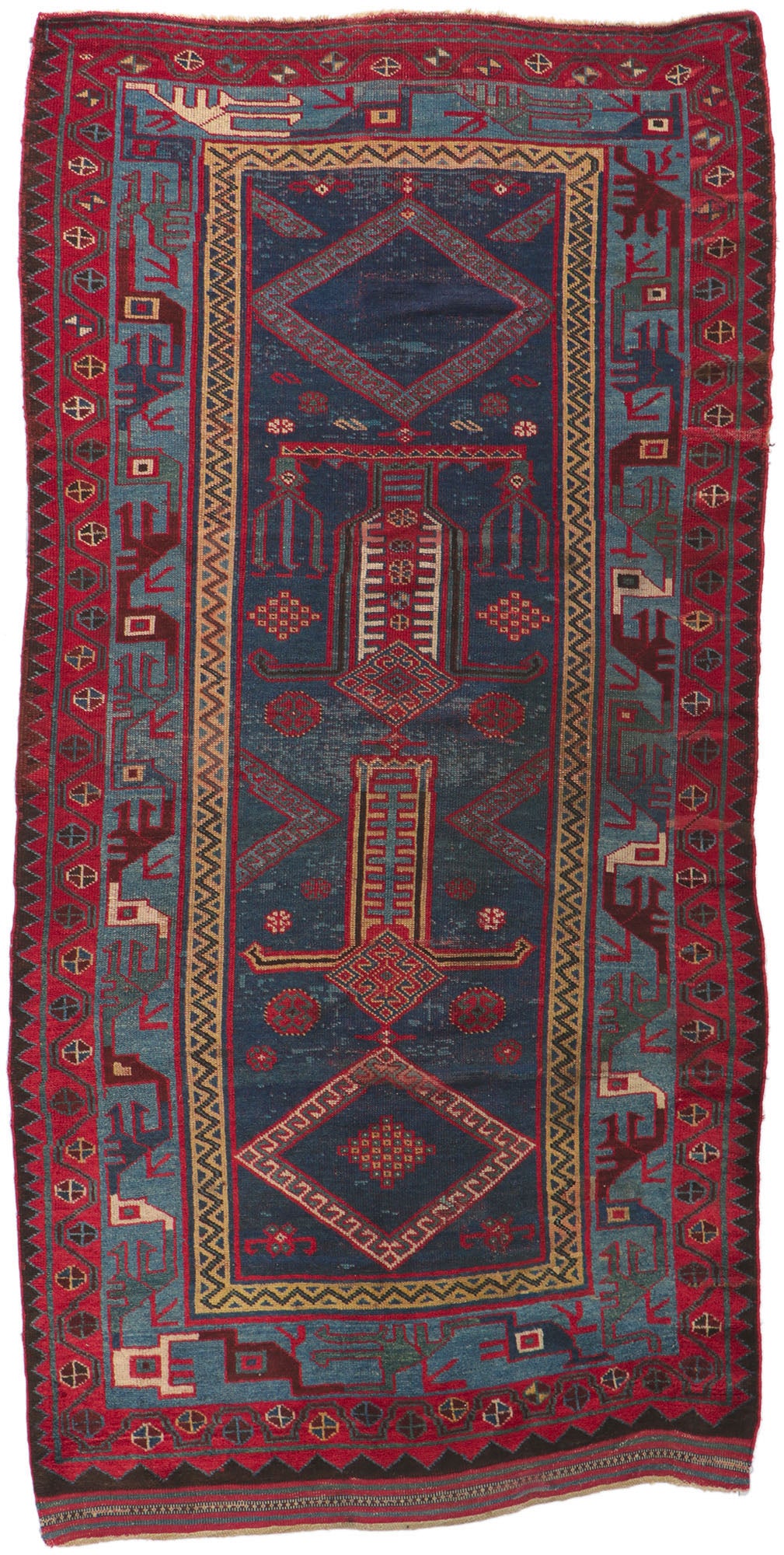 5 x 9 Antique Caucasian Kazak Rug 78193