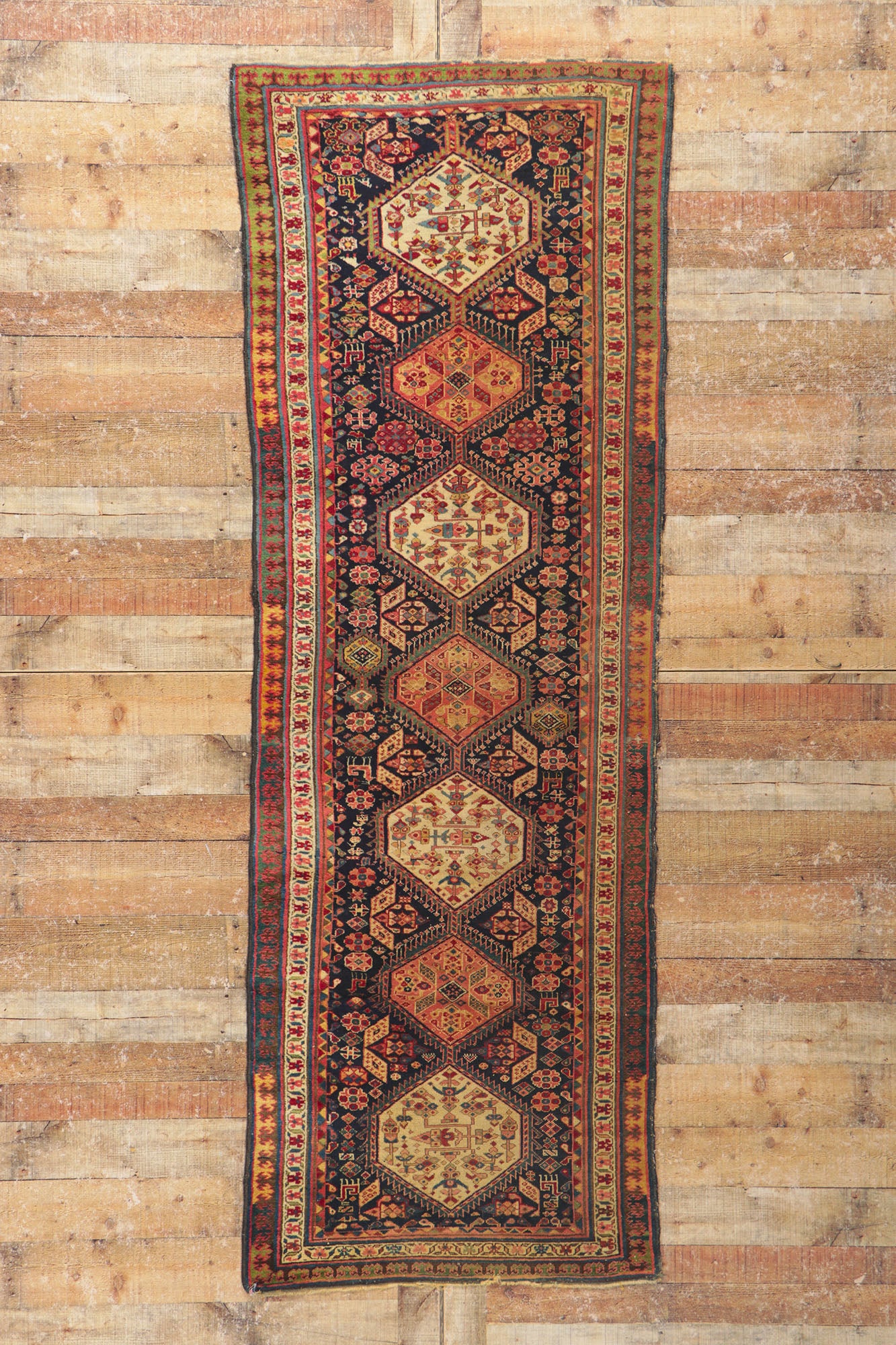 3 x 9 Antique Northwest Persian Rug 78195