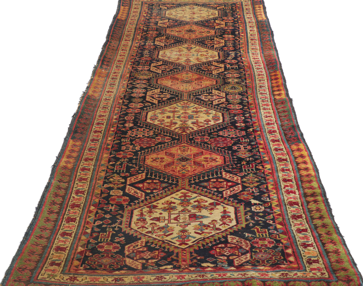 3 x 9 Antique Northwest Persian Rug 78195
