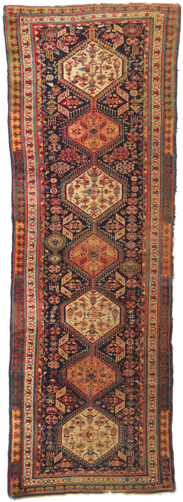 3 x 9 Antique Northwest Persian Rug 78195