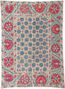 4 x 5 Antique Uzbek Suzani Tapestry 78197