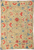 4 x 5 Antique Uzbek Suzani Tapestry 78198