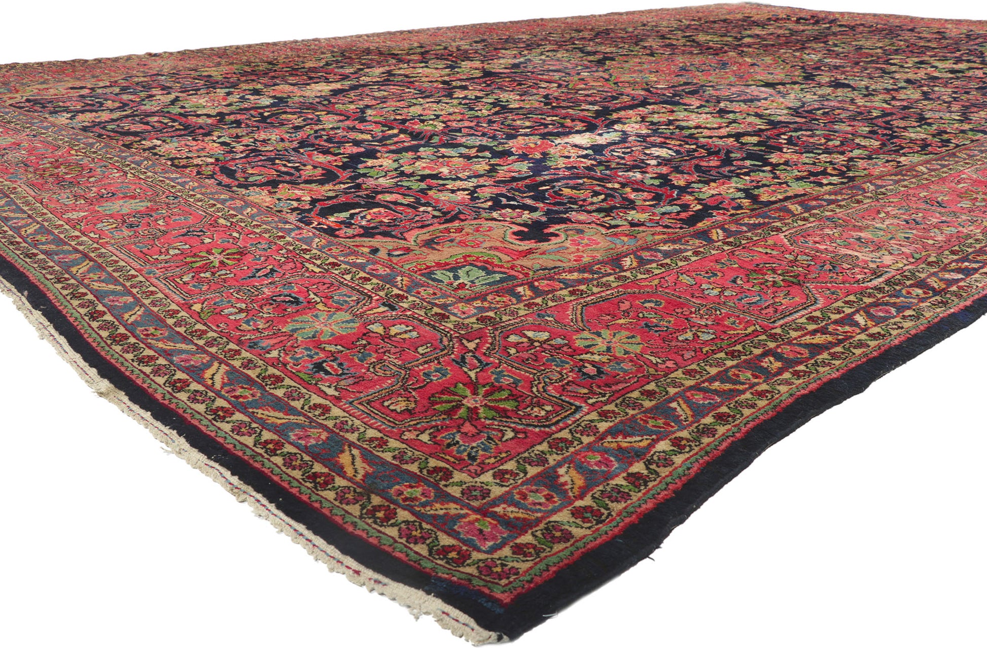 13 x 20 Antique Persian Malayer Rug 78201