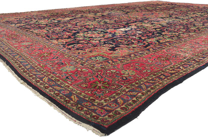 13 x 20 Antique Persian Malayer Rug 78201
