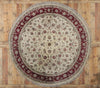 8 x 8 Vintage Pakistani Tabriz Round Rug 78206