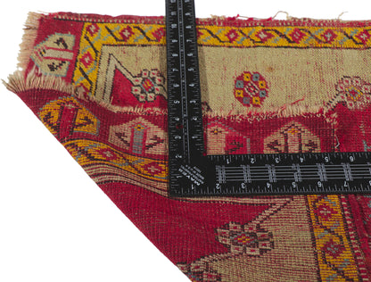 2 x 3 Antique Red Turkish Oushak Rug 78208